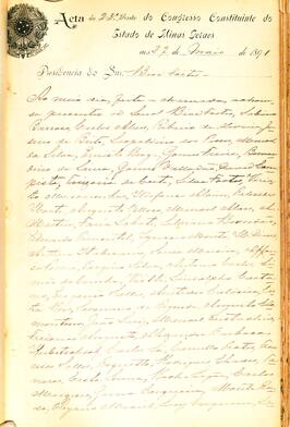 Ata da 23ª Sessão do Congresso Constituinte do Estado de Minas Gerais