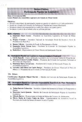 Participação Popular no Legislativo