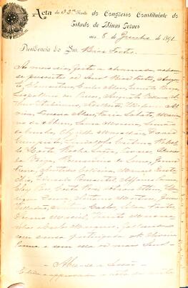 Ata da 32ª Sessão do Congresso Constituinte do Estado de Minas Gerais