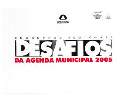 Desafios da Agenda Municipal 2005