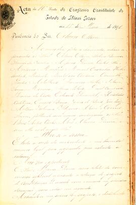 Ata da 16ª Sessão do Congresso Constituinte do Estado de Minas Gerais