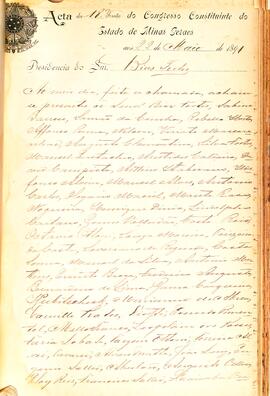 Ata da 18ª Sessão do Congresso Constituinte do Estado de Minas Gerais